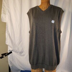 UNC CUTTER & BUCK Men's Gray Sweater Vest, Size L